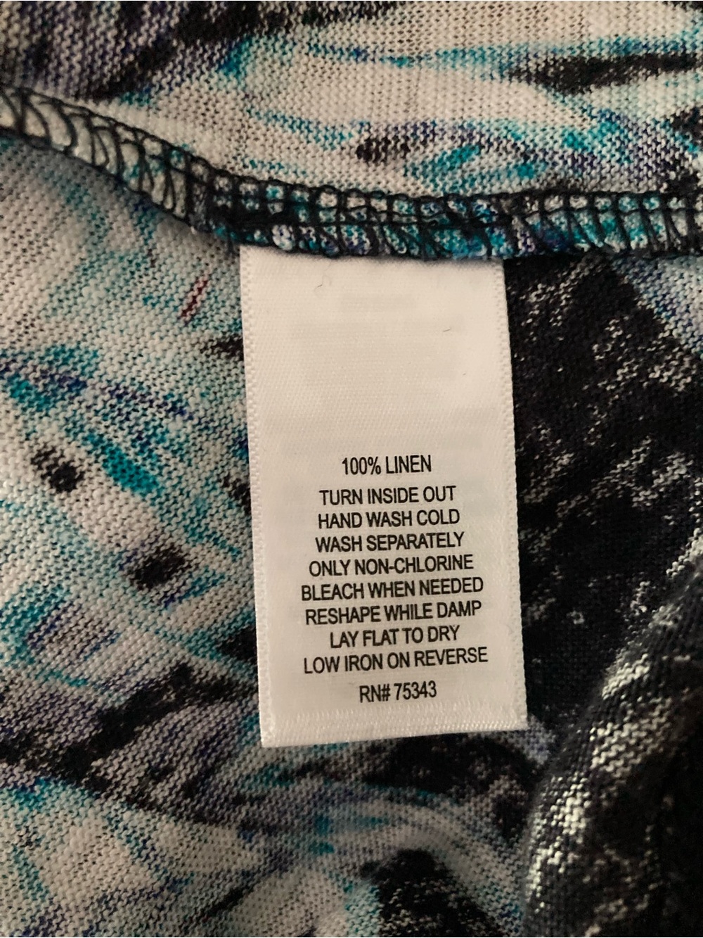 Cynthia Rowley Navy Tank with Floral Border - Picture 4 of 4
